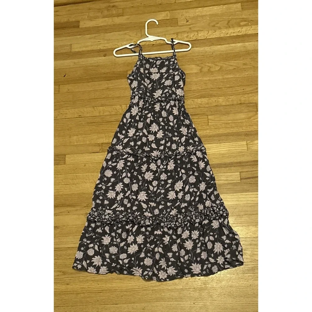 Old Navy Boho Floral Long Dress Girl Size 6/6x. Good Condition.